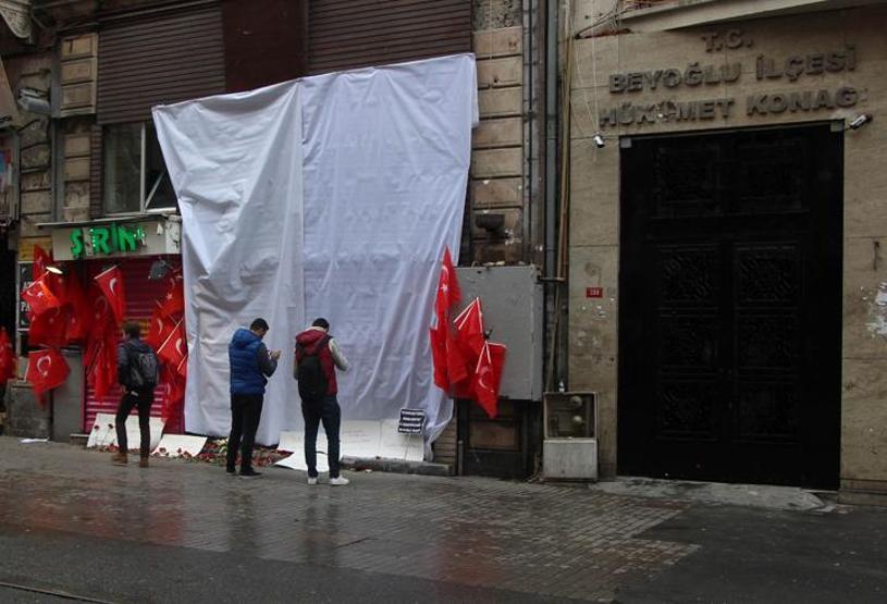 Bombalı saldırının ardından İstiklal Caddesi