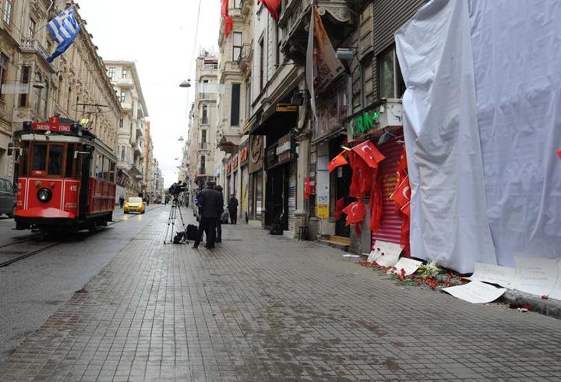 Bombalı saldırının ardından İstiklal Caddesi