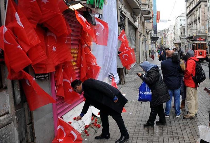 Bombalı saldırının ardından İstiklal Caddesi