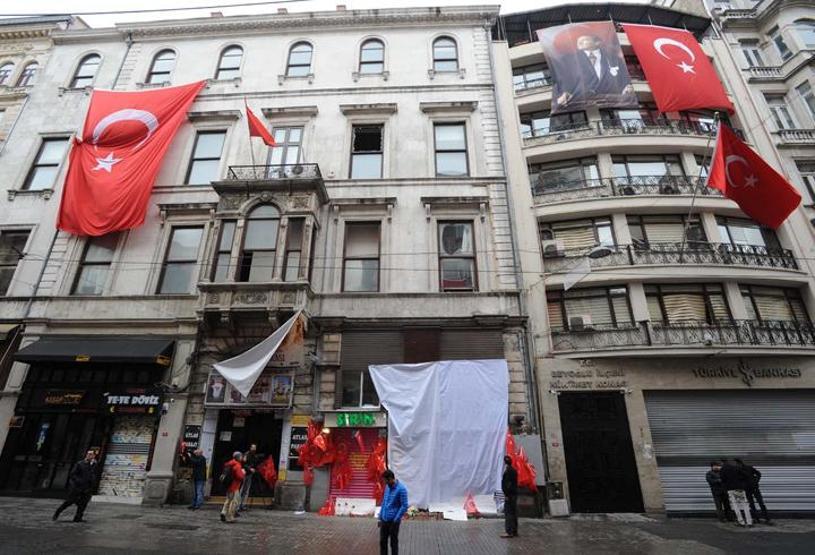 Bombalı saldırının ardından İstiklal Caddesi