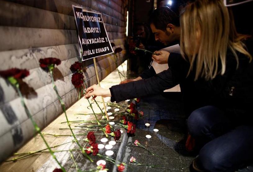 Bombalı saldırının ardından İstiklal Caddesi