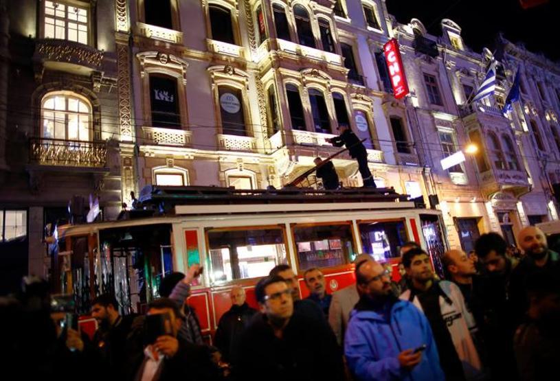 Bombalı saldırının ardından İstiklal Caddesi