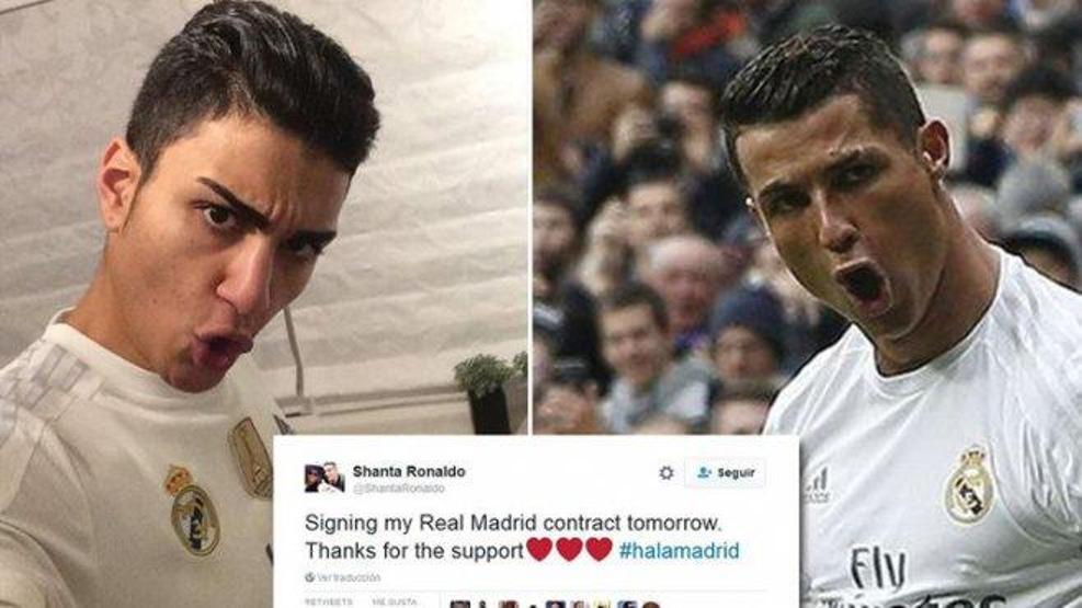 Kendini Cristiano Ronaldonun takım arkadaşı sanıyor