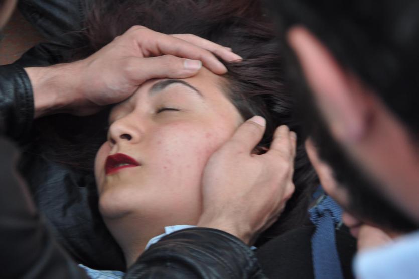 Üniversitede Ensar Vakfı protestosu