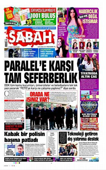 Gazete manşetleri (27 Mart 2016)