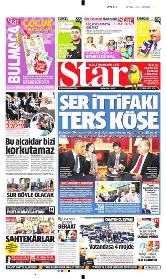 2 Nisan 2016 gazete manşetleri