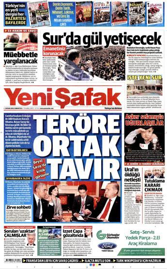 2 Nisan 2016 gazete manşetleri