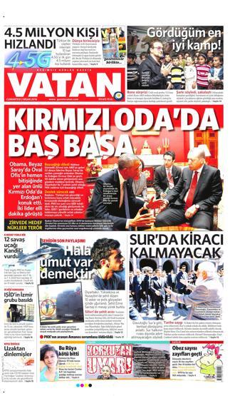 2 Nisan 2016 gazete manşetleri