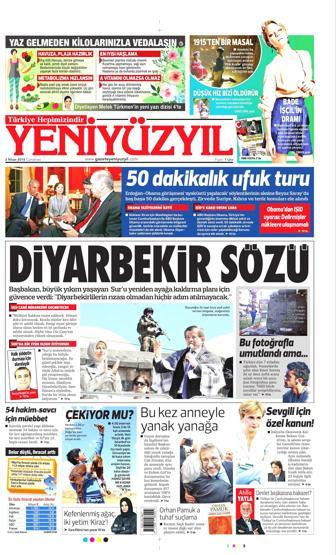 2 Nisan 2016 gazete manşetleri