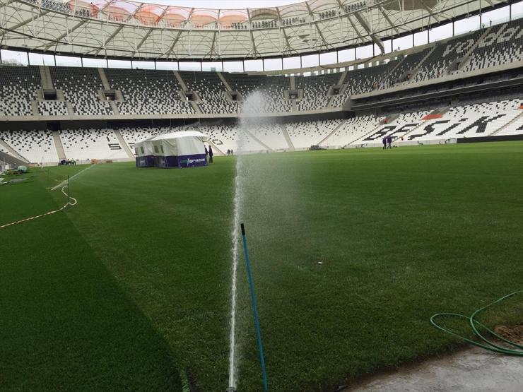 Vodafone Arenada son montajlar yapılıyor