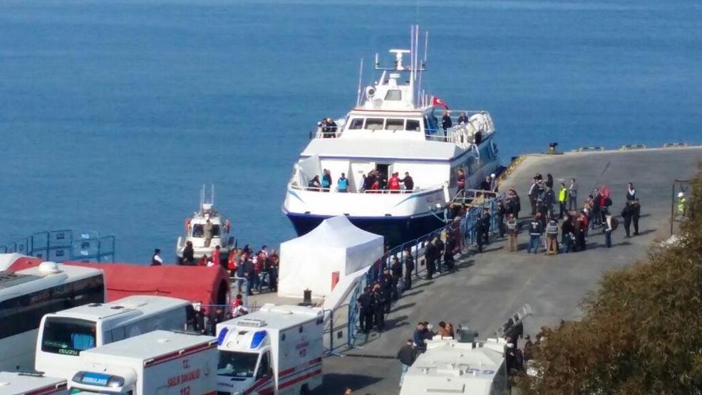 İlk göçmen grubu Türkiyede