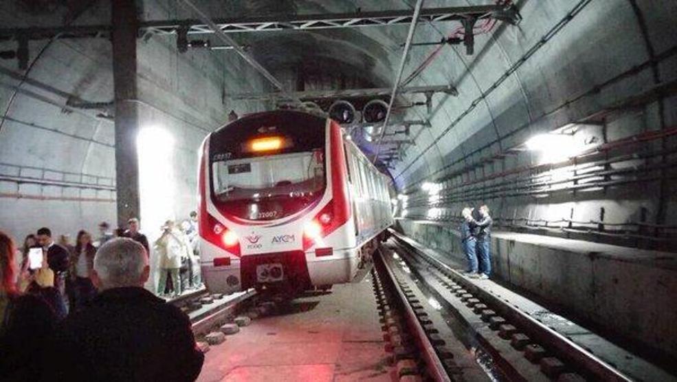 Marmaray raydan çıktı
