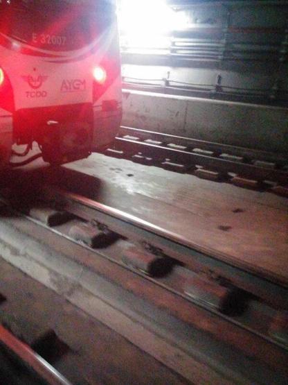 Marmaray raydan çıktı