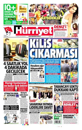 14 Nisan 2016 gazete manşetleri