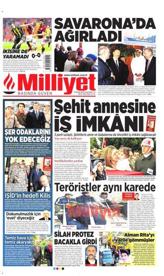 14 Nisan 2016 gazete manşetleri