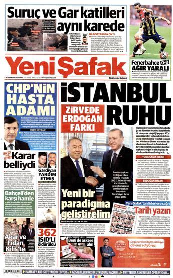 14 Nisan 2016 gazete manşetleri