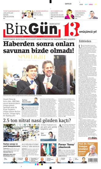 14 Nisan 2016 gazete manşetleri