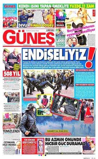 21 Nisan 2016 gazete manşetleri