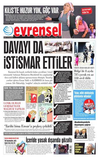 21 Nisan 2016 gazete manşetleri