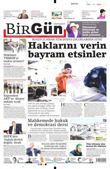 Gazete manşetleri (23.Nisan.2016)