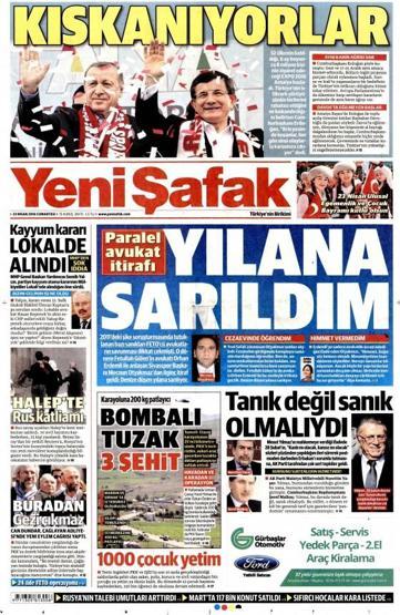 Gazete manşetleri (23.Nisan.2016)