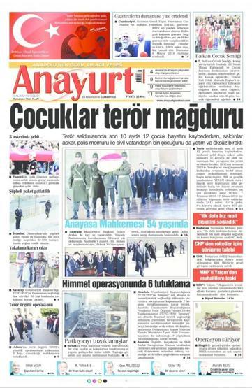 Gazete manşetleri (23.Nisan.2016)