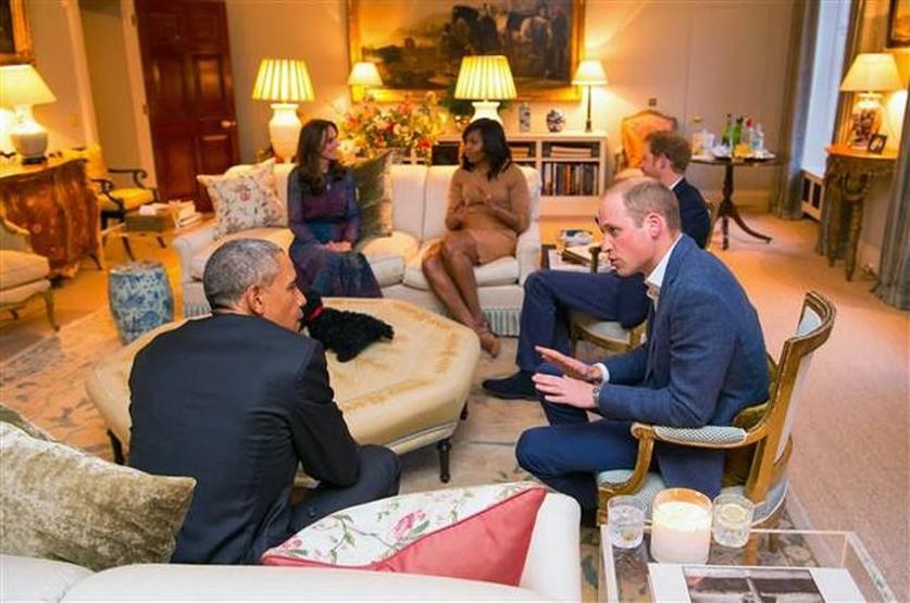 Prens George Obamayı böyle karşıladı