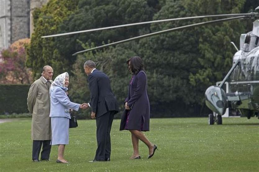 Prens George Obamayı böyle karşıladı