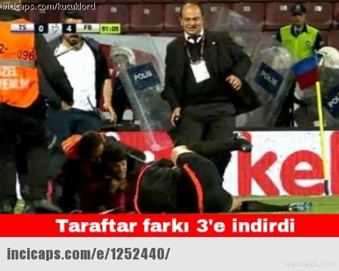Trabzonspor - Fenerbahçe maçı capsleri