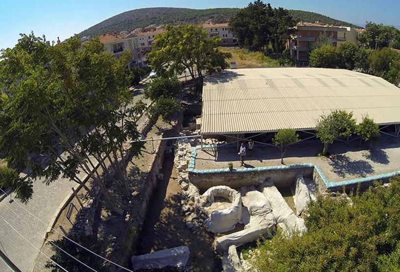 Yunan mitololojisinde geçen patlamanın izi Çeşmede bulunmuş olabilir