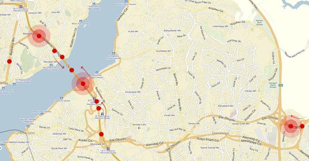 İşte İstanbul trafiğini kilitleyen noktalar