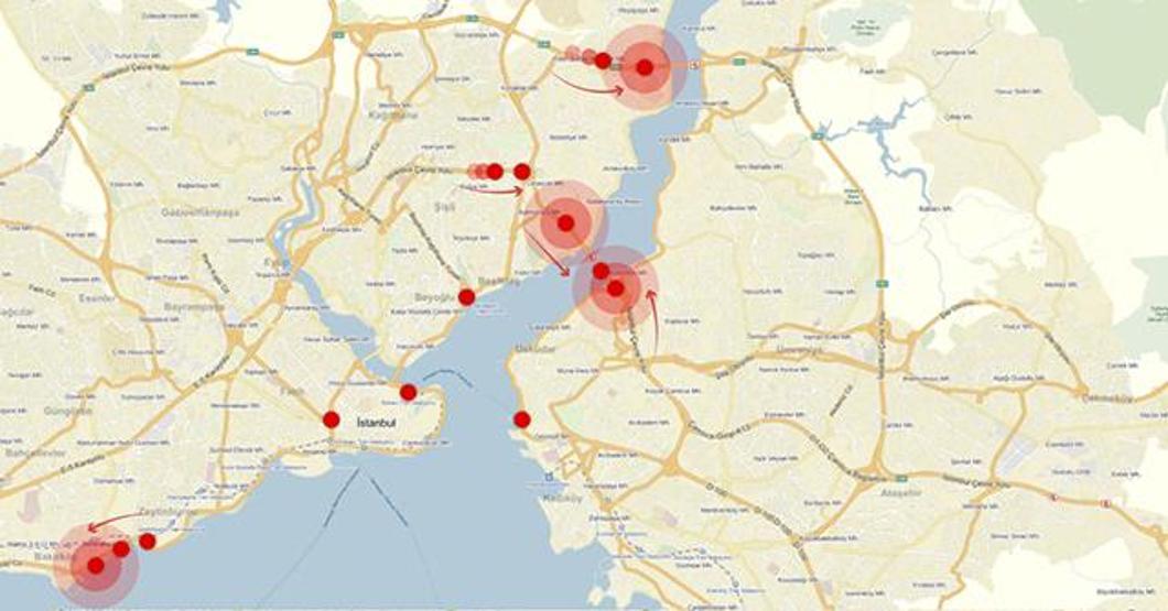 İşte İstanbul trafiğini kilitleyen noktalar