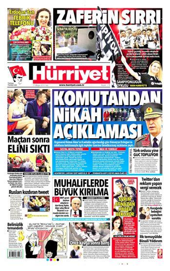 17 Mayıs 2016 gazete manşetleri