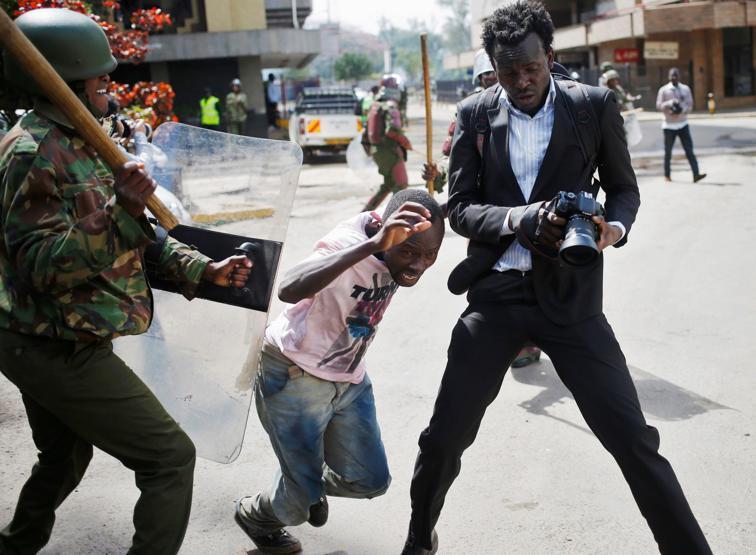 Kenya polisinden sert müdahale