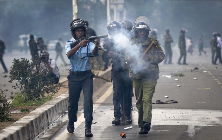 Kenya polisinden sert müdahale