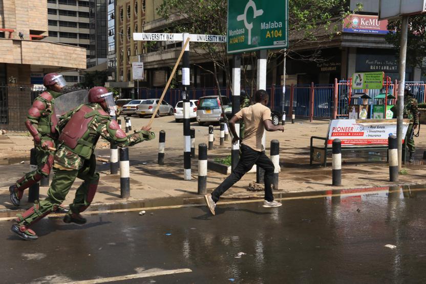 Kenya polisinden sert müdahale