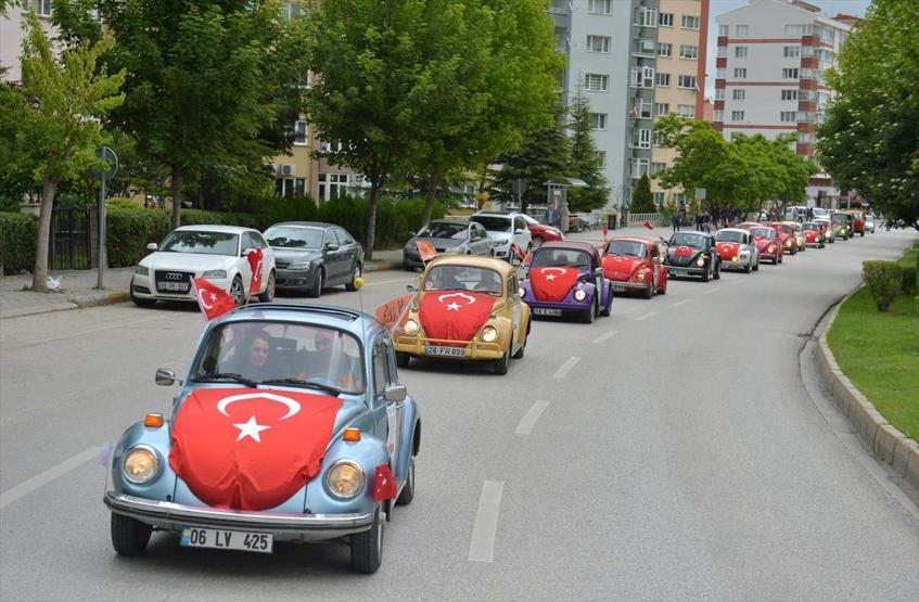 Eskişehirde vosvoslarla Teröre Hayır konvoyu