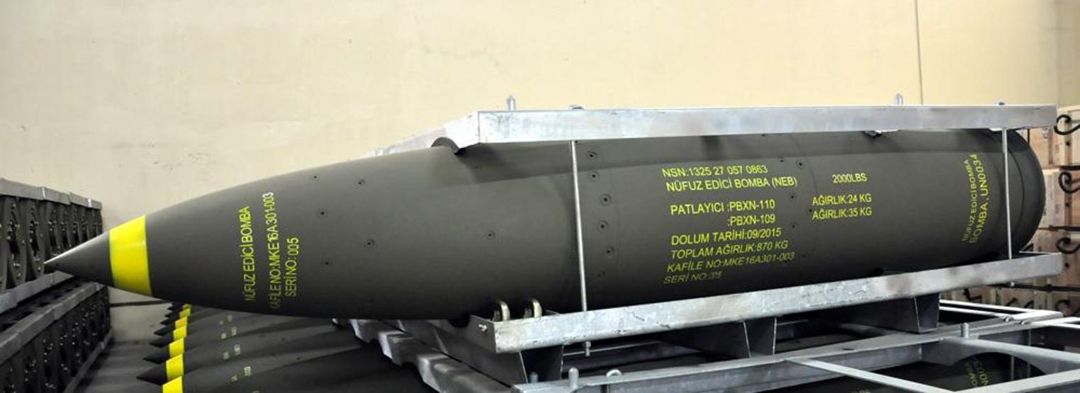 Türkiyenin ilk sığınak delici bombaları