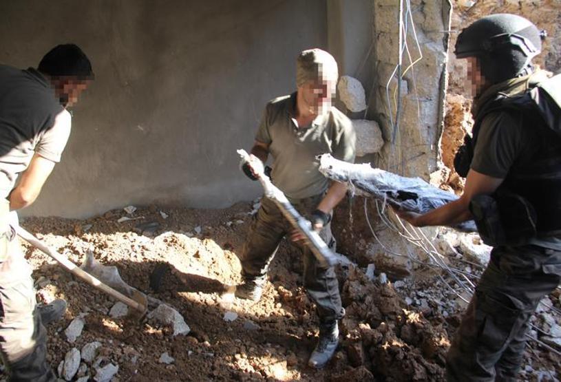 Mardin Nusaybinde cephanelik ele geçirildi