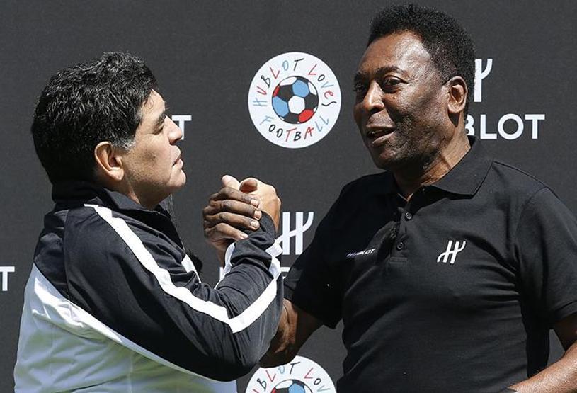 Maradona ve Peleden tarihi kareler