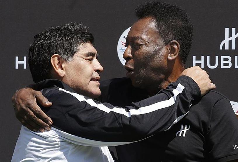 Maradona ve Peleden tarihi kareler