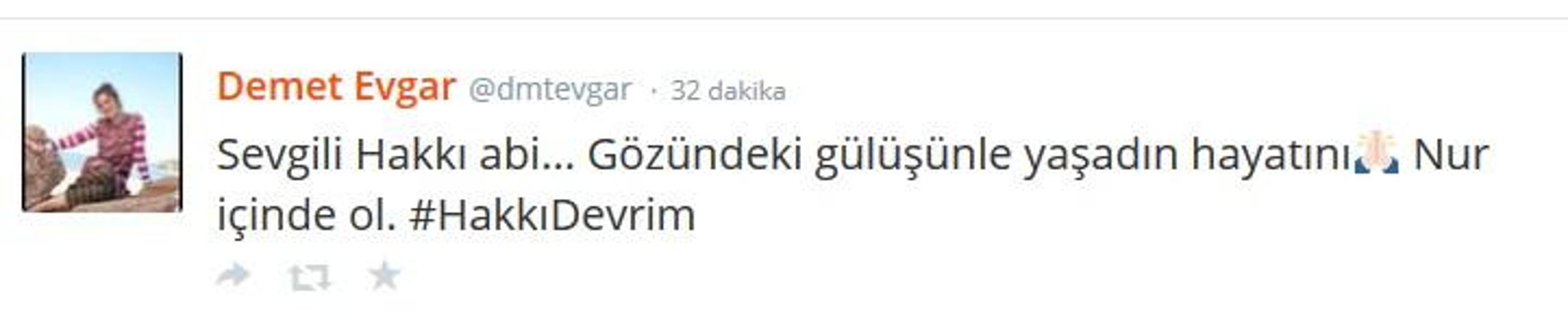 Hakkı Devrimin ardından ünlüler ne dedi