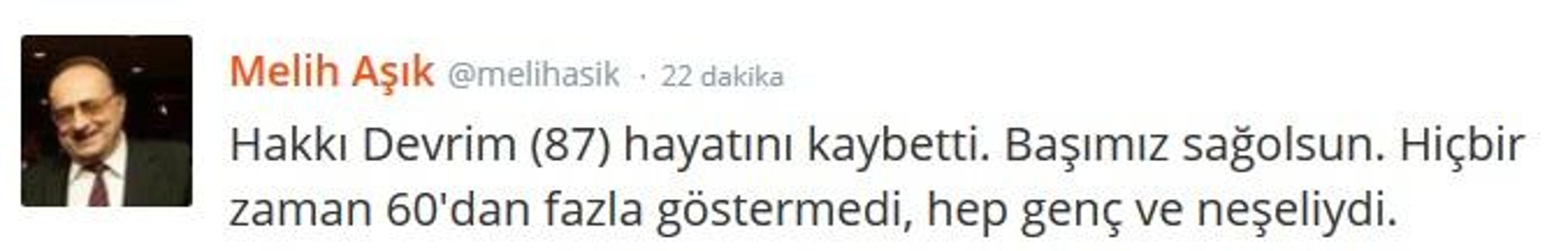 Hakkı Devrimin ardından ünlüler ne dedi