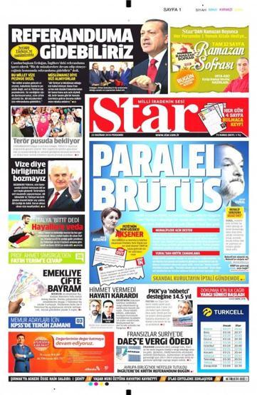 Gazete manşetleri (23.06.2016)