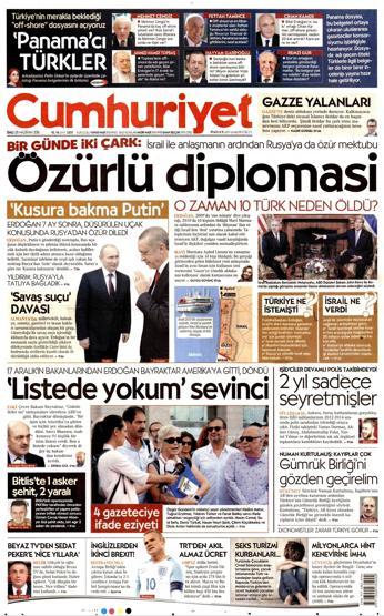 28 Haziran 2016 gazete manşetleri