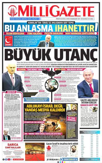 28 Haziran 2016 gazete manşetleri