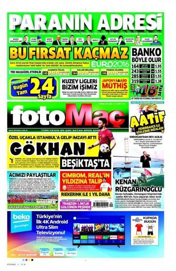 Gazete manşetleri (01.07.2016)