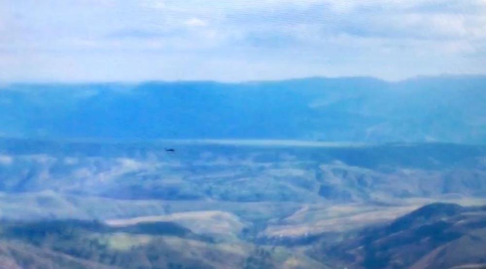 Askeri helikopter düşmeden saniyeler önce böyle görüntülendi