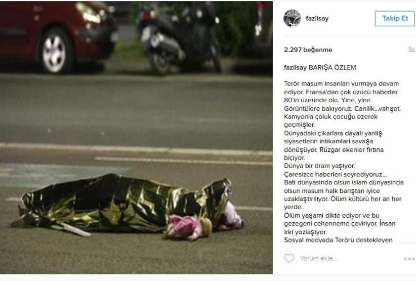 Fransadaki saldırıya ünlülerden tepki yağdı