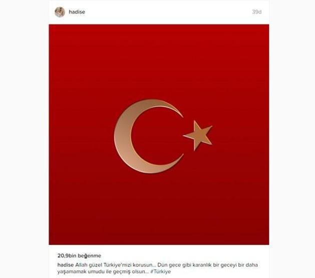 Ünlülerin darbe girişimine tepkileri
